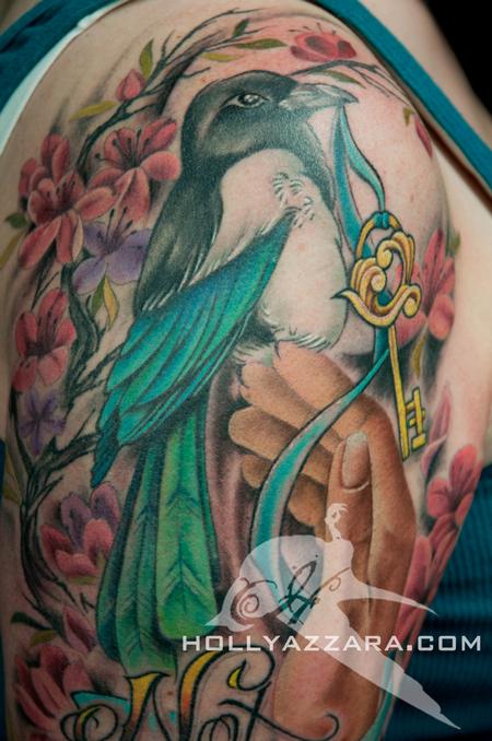 Holly Azzara - Bird in Hand Color Detail